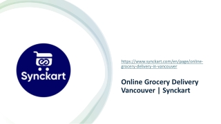 Online Grocery Delivery Vancouver  Synckart