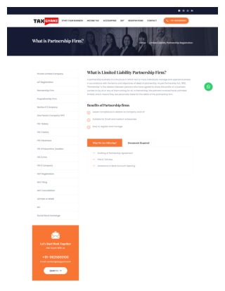 Partnership Firm Registration  | Tax Gyani