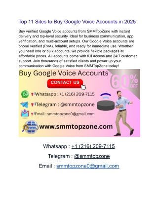 Why You Should Buy Google Voice Accounts for Your Business Communication
