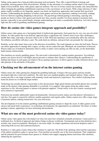 Online Casino  Gamings -  Investigating the Thrills and  Tactics in  Present Day