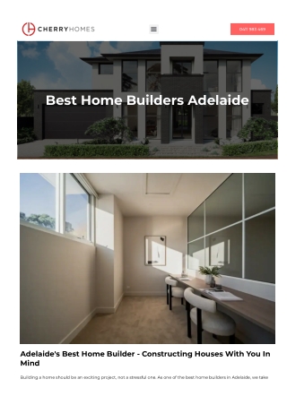 Best Home Builders Adelaide