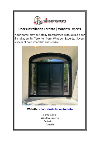 Door Replacement Toronto | Window Experts