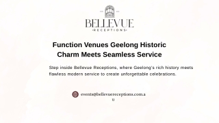 Function venues geelong