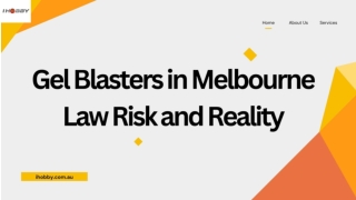 Gel Blasters in Melbourne Law Risk and Reality
