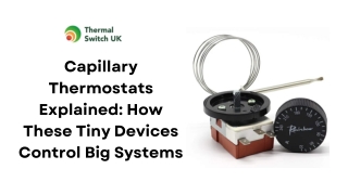 Capillary Thermostats Explained How These Tiny Devices Control Big Systems