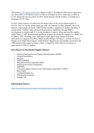 Rocket Engine Market Share and Demand Insights, 2025-2032