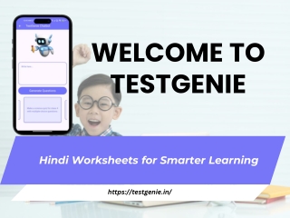TestGenie Hindi Worksheets – Make Hindi Learning Simple & Fun