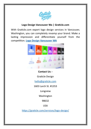 Logo Design Vancouver Wa | Graticle.com