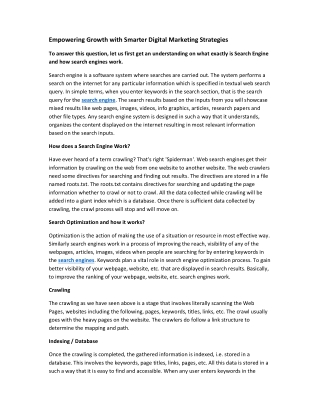 Empowering Growth with Smarter Digital Marketing Strategies