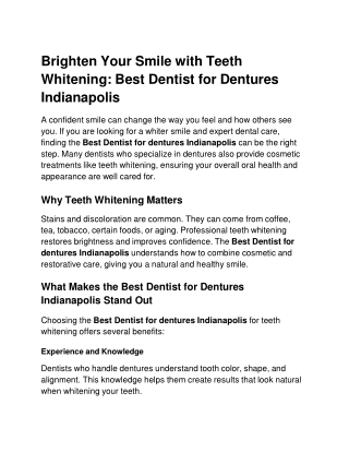 Teeth Whitening Indianapolis
