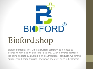 Bioford Pharmacy Company in delhi