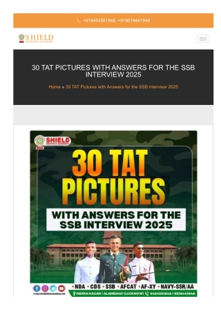 Best nda coaching in lucknow  ssb interview