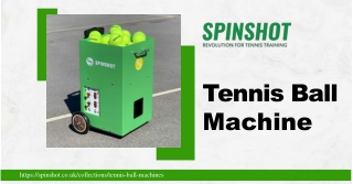 Master Every Shot with Spinshot Sports UK Tennis Ball Machine