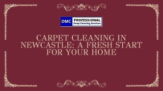 Carpet Cleaning in Newcastle A Fresh Start for Your Home