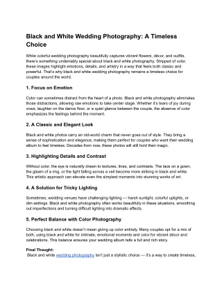 Wedding Photography