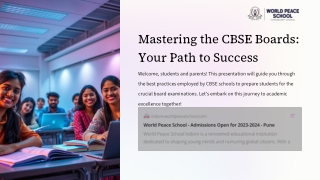 Mastering the CBSE Boards_ Your Path to Success