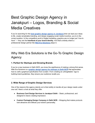 Best graphic design agency