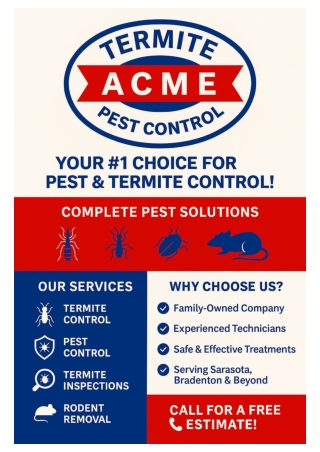 Acme Termite & Pest Control – Your Trusted Local Experts