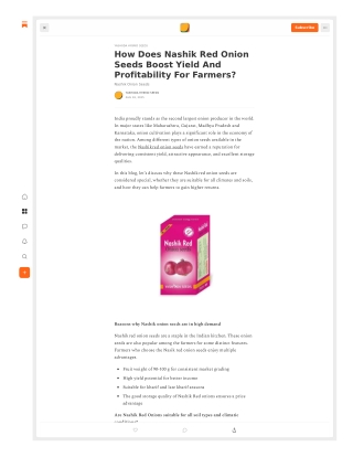 How Does Nashik Red Onion Seeds Boost Yield And Profitability For Farmers