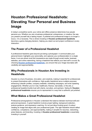 houston videographer