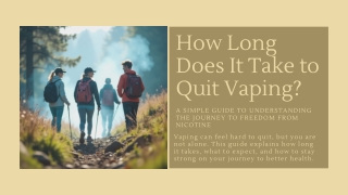 How Long Does It Take to Quit Vaping