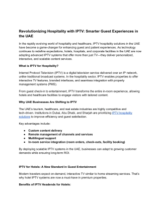 Revolutionizing Hospitality with IPTV_ Smarter Guest Experiences in the UAE (1)