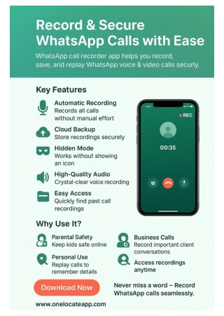 WhatsApp Call Recorder App – Record & Secure Your Conversations