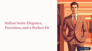 Italian Suits | Best Tailors for Suits | My Suit Tailor