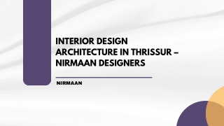 Interior Design Architecture in Thrissur – Nirmaan Designers