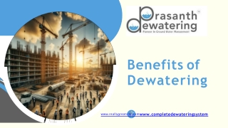 Complete Dewatering | Benefits of Dewatering Services