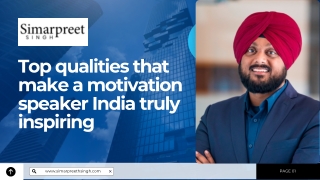 Top qualities that make a motivation speaker India truly inspiring