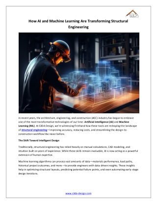 How AI and Machine Learning Are Transforming Structural Engineering