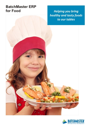 BatchMaster ERP The Smart Choice for Food Manufacturers