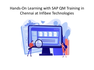 Hands On Learning with SAP QM Training in Chennai at Infibee Technologies