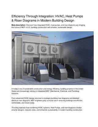 Efficiency Through Integration_ HVAC, Heat Pumps & Riser Diagrams in Modern Building Design