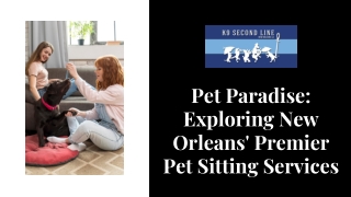 Pet Paradise Exploring New Orleans' Premier Pet Sitting Services