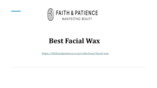 Best Facial Wax