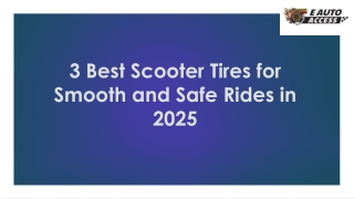 3 Best Scooter Tires for Smooth and Safe Rides in 2025