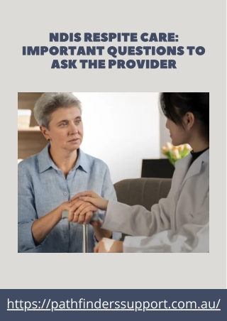 NDIS Respite Care Important Questions to Ask The Provider