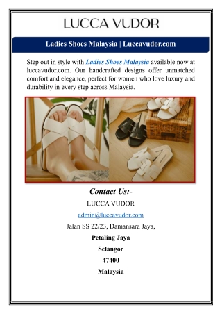 Ladies Shoes Malaysia | Luccavudor.com