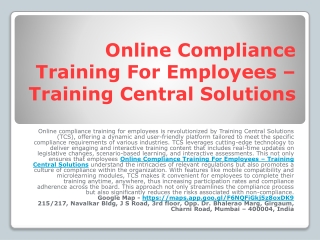 Compliance Training For Employees Online – Training Central Solutions