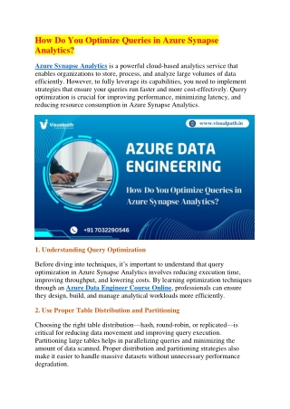 Microsoft Azure Data Engineering | Azure Data Engineer Course