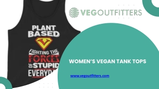 Women's Vegan Tank Tops - vegoutfitters.com