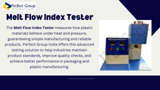 Melt Flow Index Tester