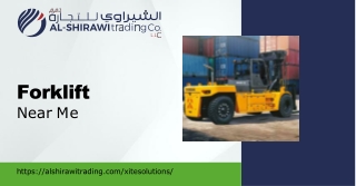 Reliable Forklift Near Me Solutions in UAE – Al Shirawi Trading