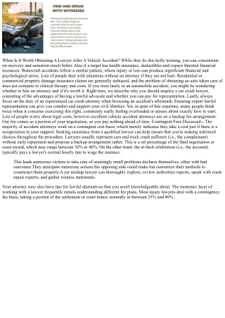 Is It Worth Obtaining An Attorney For An Auto Mishap? 2025