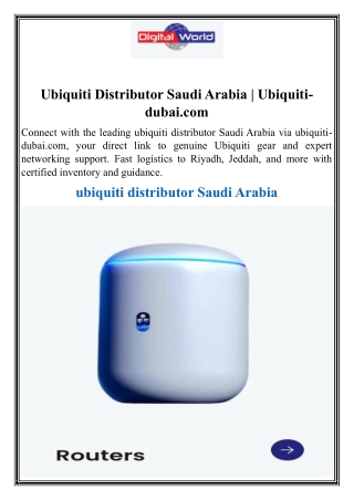 Ubiquiti Distributor Saudi Arabia  Ubiquiti-dubai