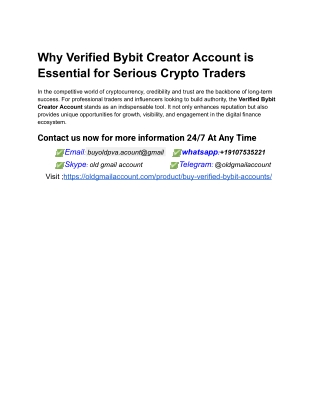 Why Verified Bybit Creator Account is Essential for Serious Crypto Traders