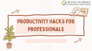 Productivity Hacks for Professionals