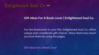 Gift Ideas For A Book Lover Enlightened Soul Co.
